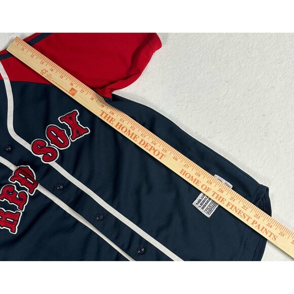 Vtg Boston Red Sox Embroidered Baseball Jersey Youth Large (12-14) True Fan - Picture 6 of 8
